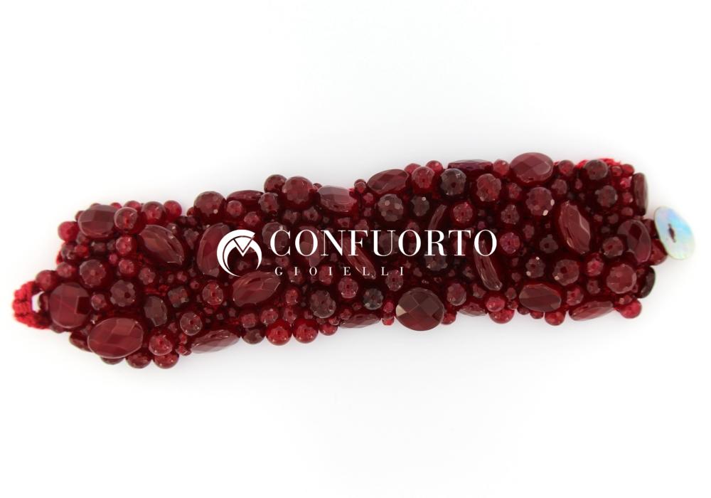 BRACCIALE UNCINETTO IN AGATA ROSSA